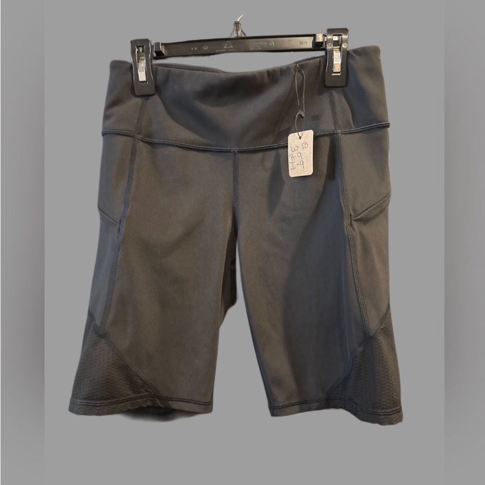 Athleta Compression Womens Black Bike Shorts Size Small Stretch‎ Activewear Yoga